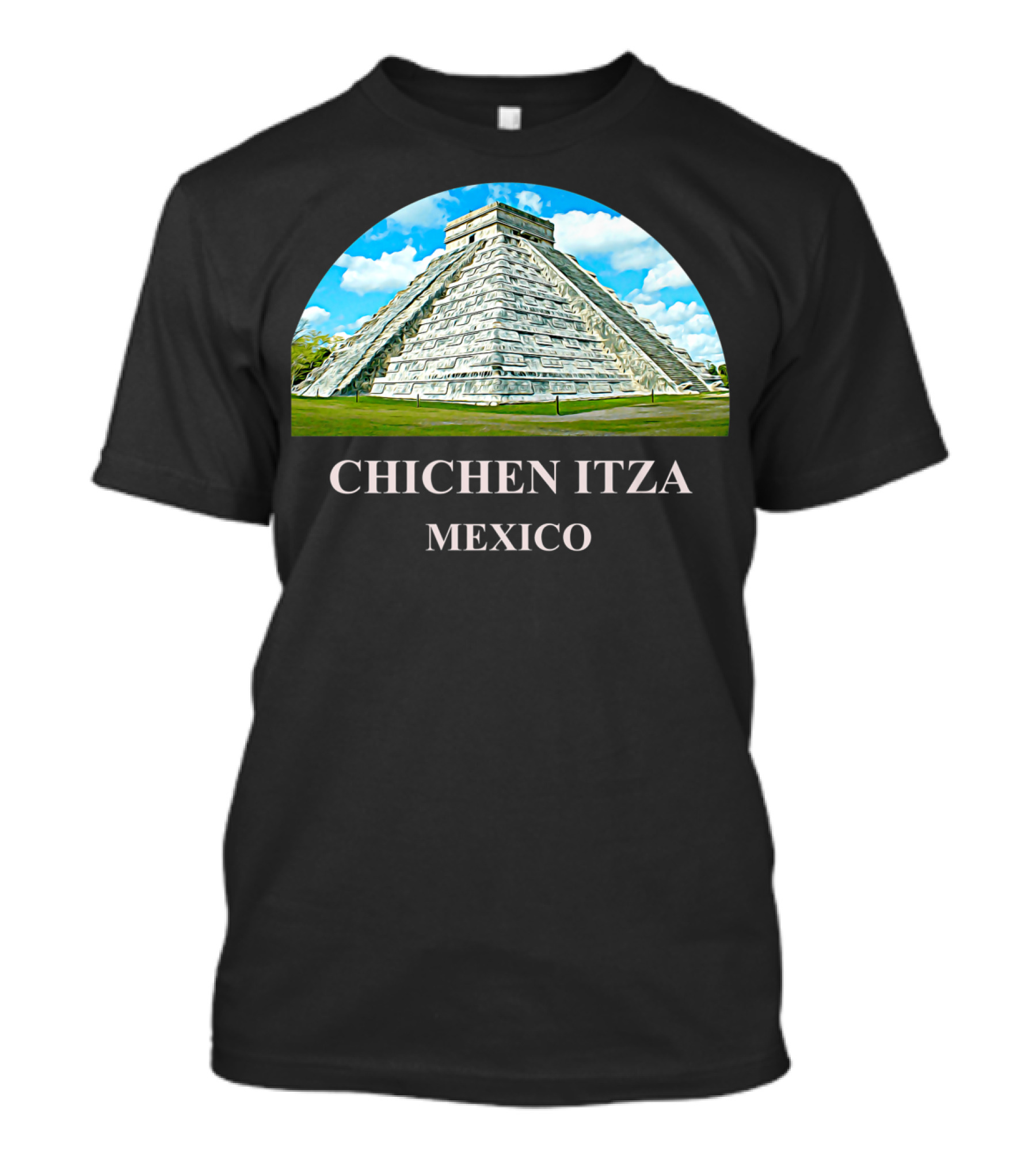 Chichen Itza Pyramid Mexico Iconic Kukulkan Structure T-Shirt