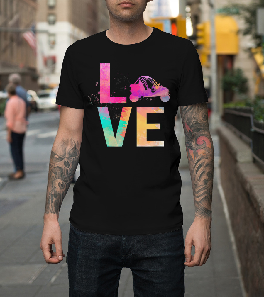 LOVE Colorful Dune Buggy Mom T-Shirt