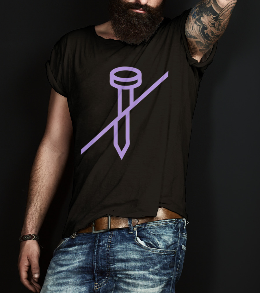 Atolye Civi Purple Nail T-Shirt