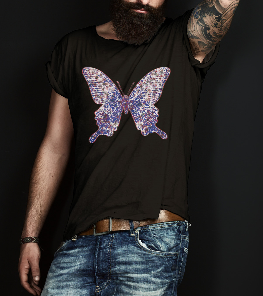 Butterfly Gardener Entomologist Fest With Colorful Wing T-Shirt