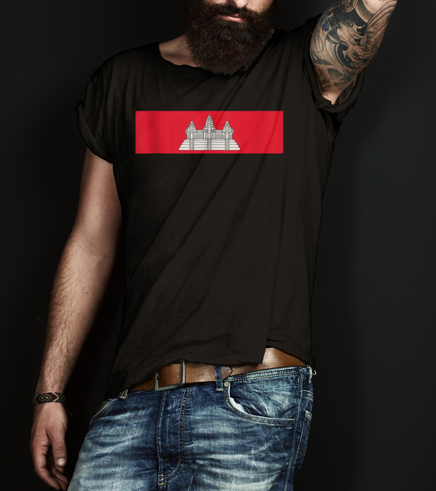 Cambodia Flag Cool Cambodian Flags Men Women T-Shirt