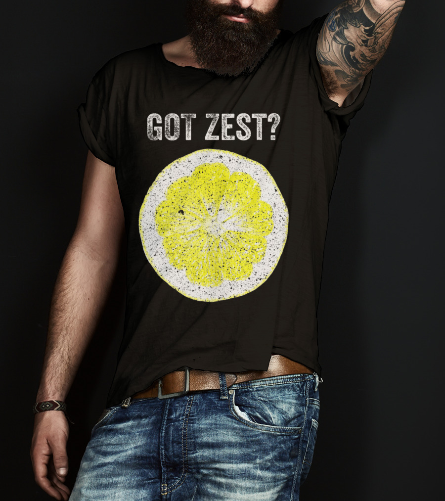 Got Zest? Chef Cook Food Festival Lemon Slice T-Shirt