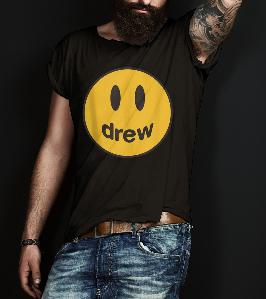 Drew Yellow Smiley Face Icon T-Shirt