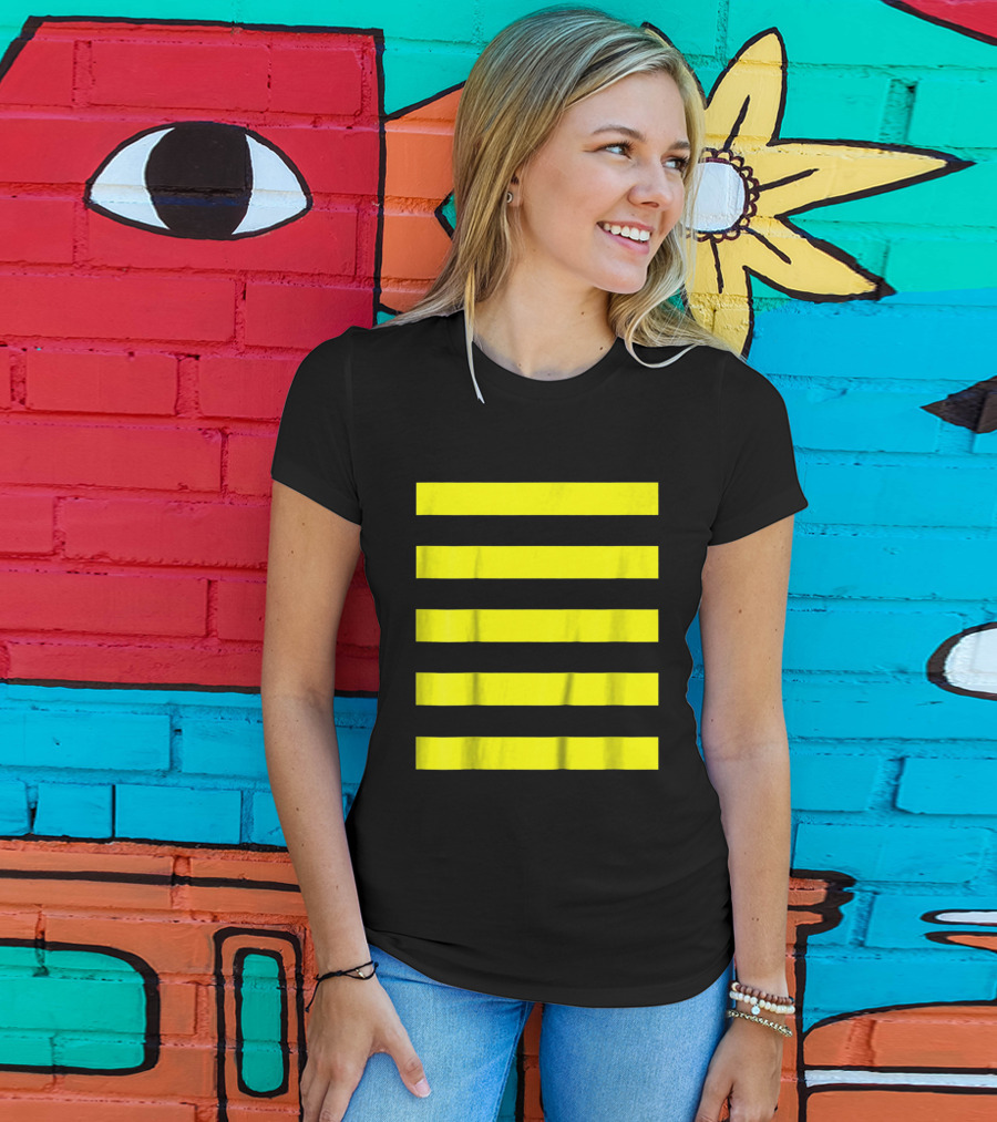 Bee Costume Cute Honeybee Halloween Costume Striped T-Shirt