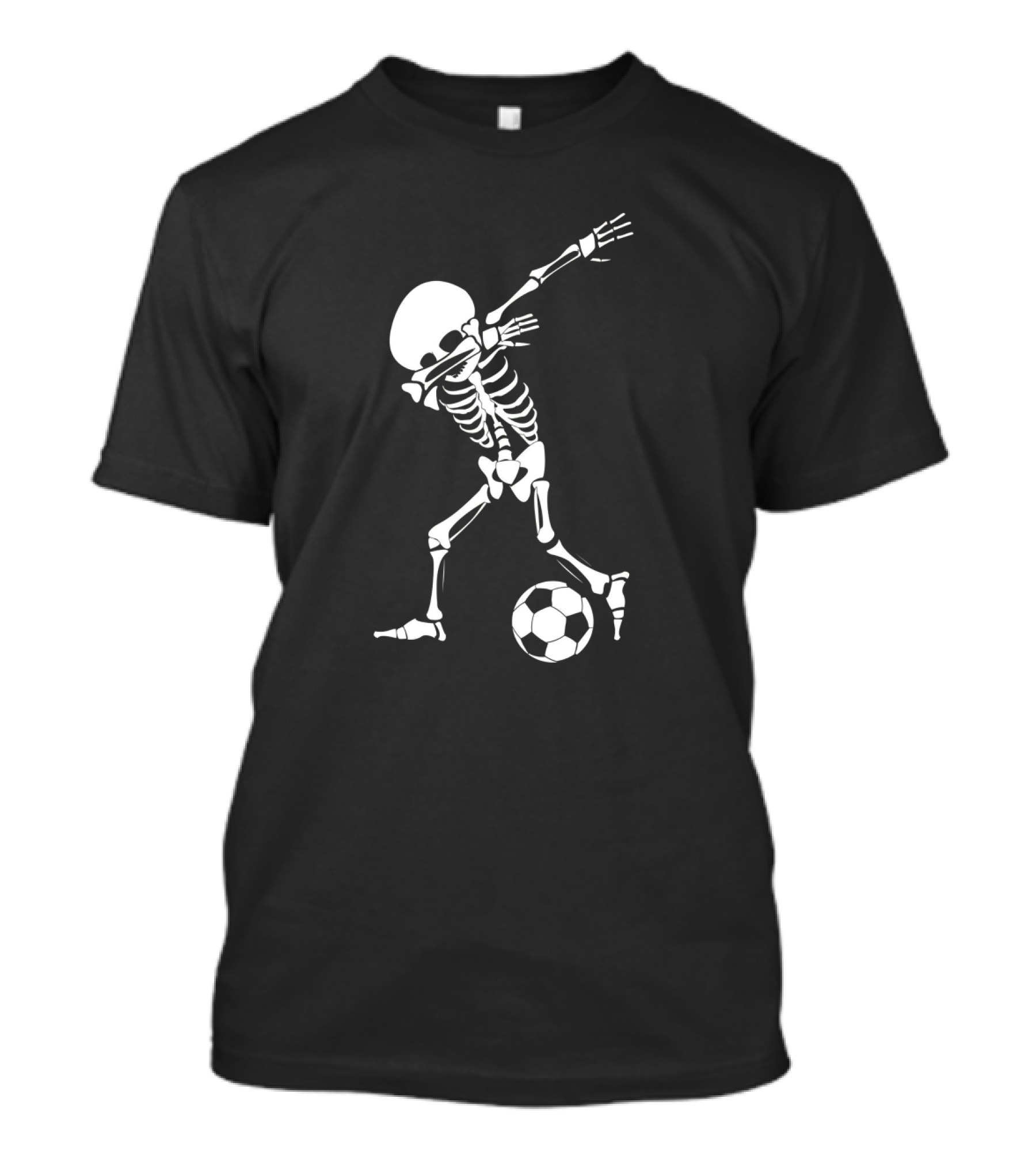 Dabbing Skeleton Halloween Soccer Dab Funny T-Shirt