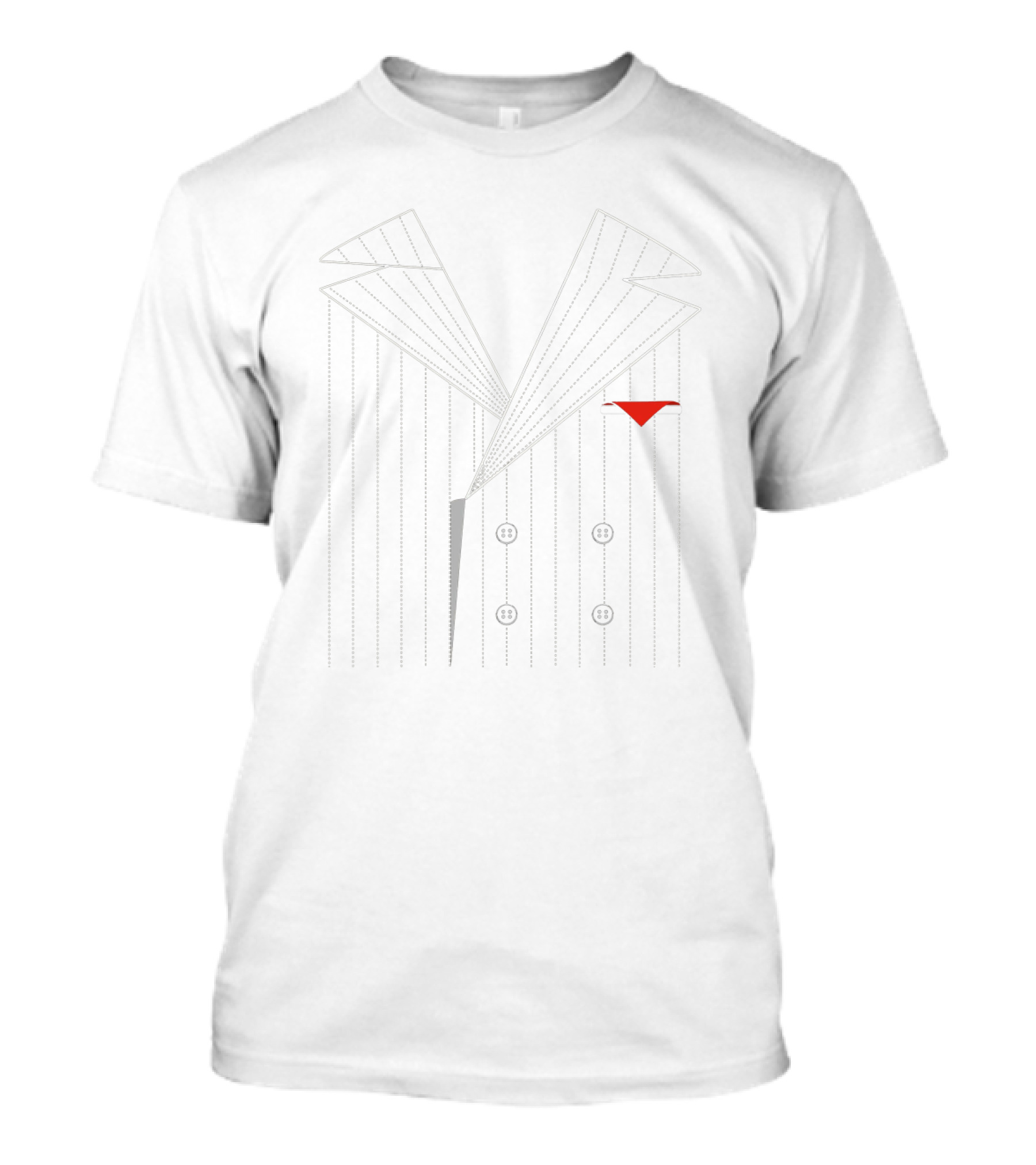 Gangster Costume Halloween Mafia LMQ Pinstripe Suit Jacket T-Shirt