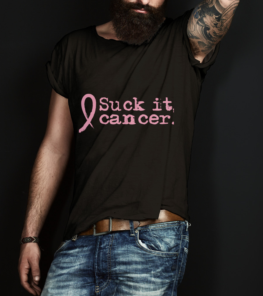 Suck It Cancer Breast Cancer Awareness Pink T-Shirt