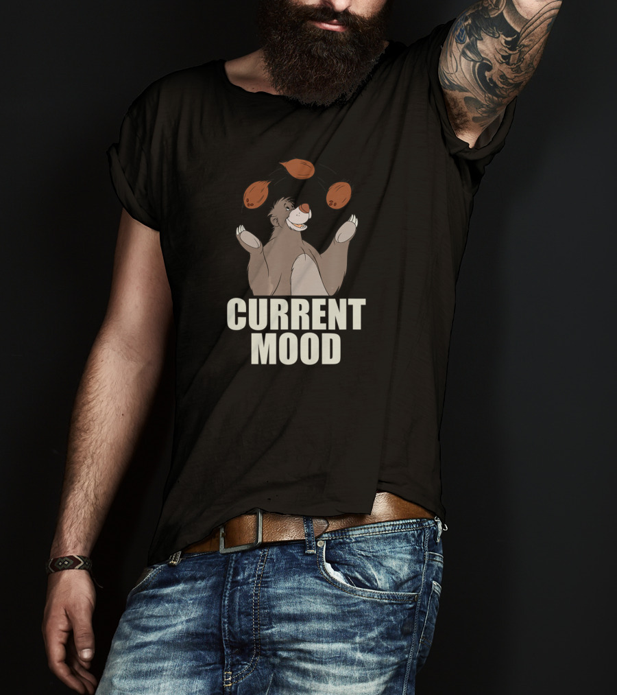 Disney The Jungle Book Baloo Juggling Nuts Current Mood T-Shirt