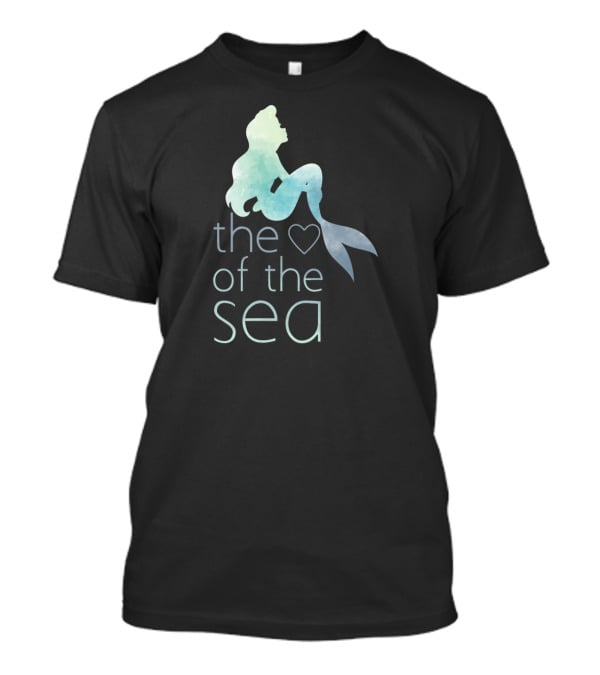 Disney Little Mermaid Heart Of The Sea Watercolor Ariel T-Shirt