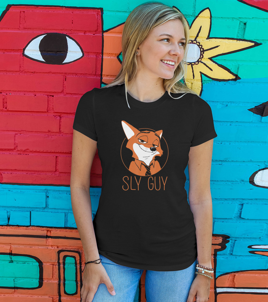 Disney Zootopia Nick Wilde Sly Guy Fox Character T-Shirt