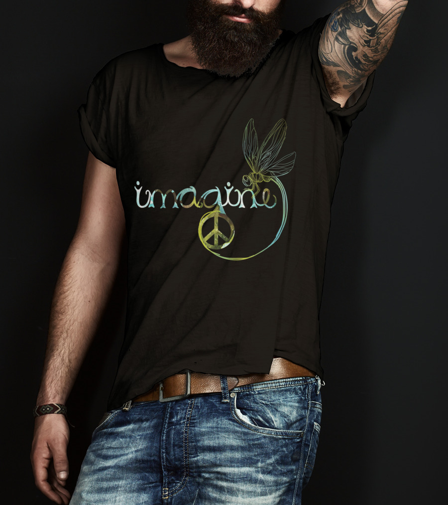 Imagine Peace Dragonfly Harmony T-Shirt