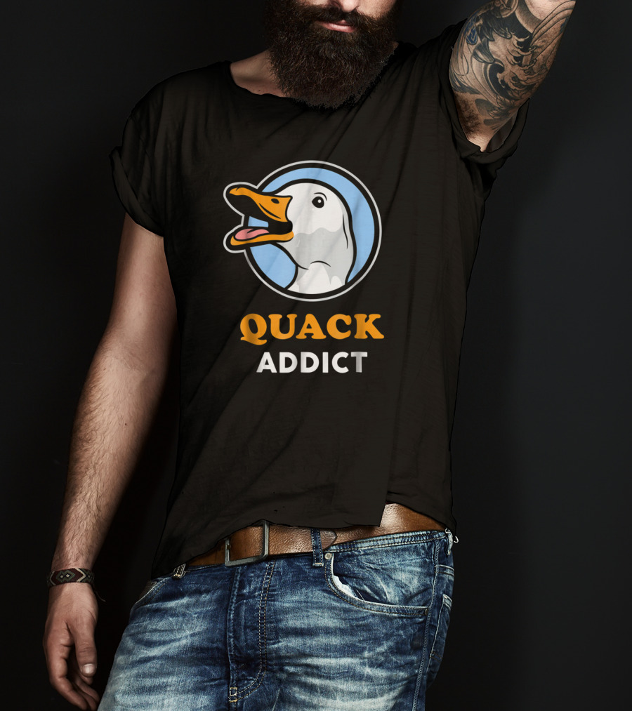 Quack Addict Funny White Pekin Duck Pet Owner T-Shirt