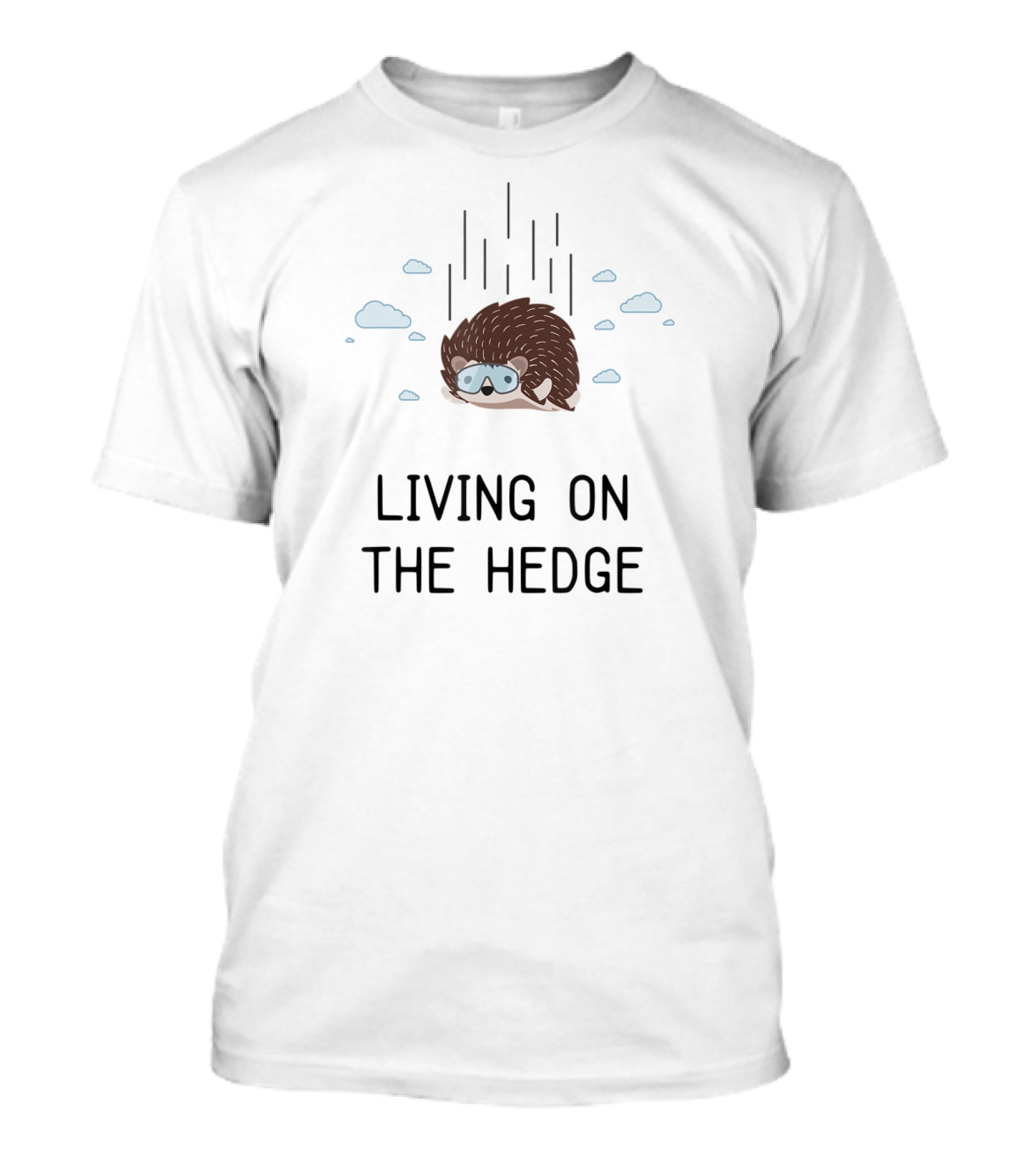Living On The Hedge Hedgehog Kids Cute Hedgehog Girls T-Shirt
