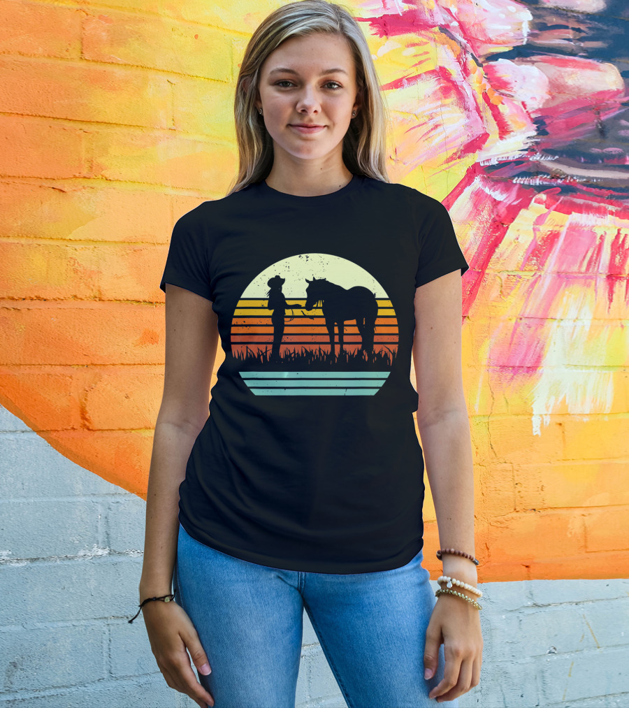 Vintage Retro Halter Horse Show T-Shirt