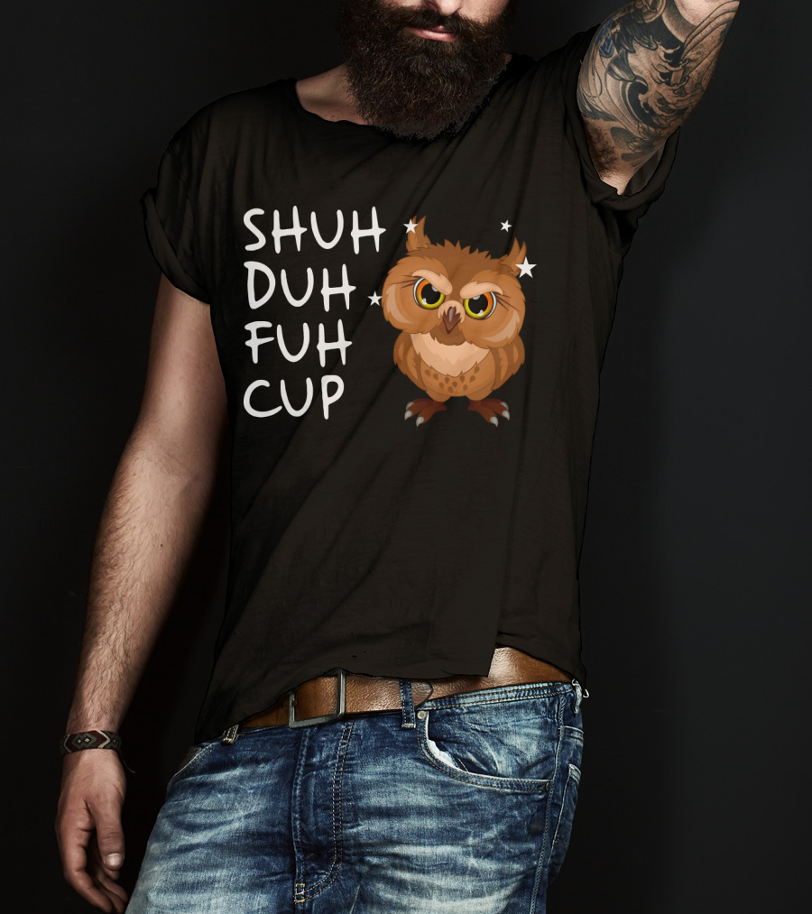 SHUH DUH FUH CUP Owl With Stars T-Shirt