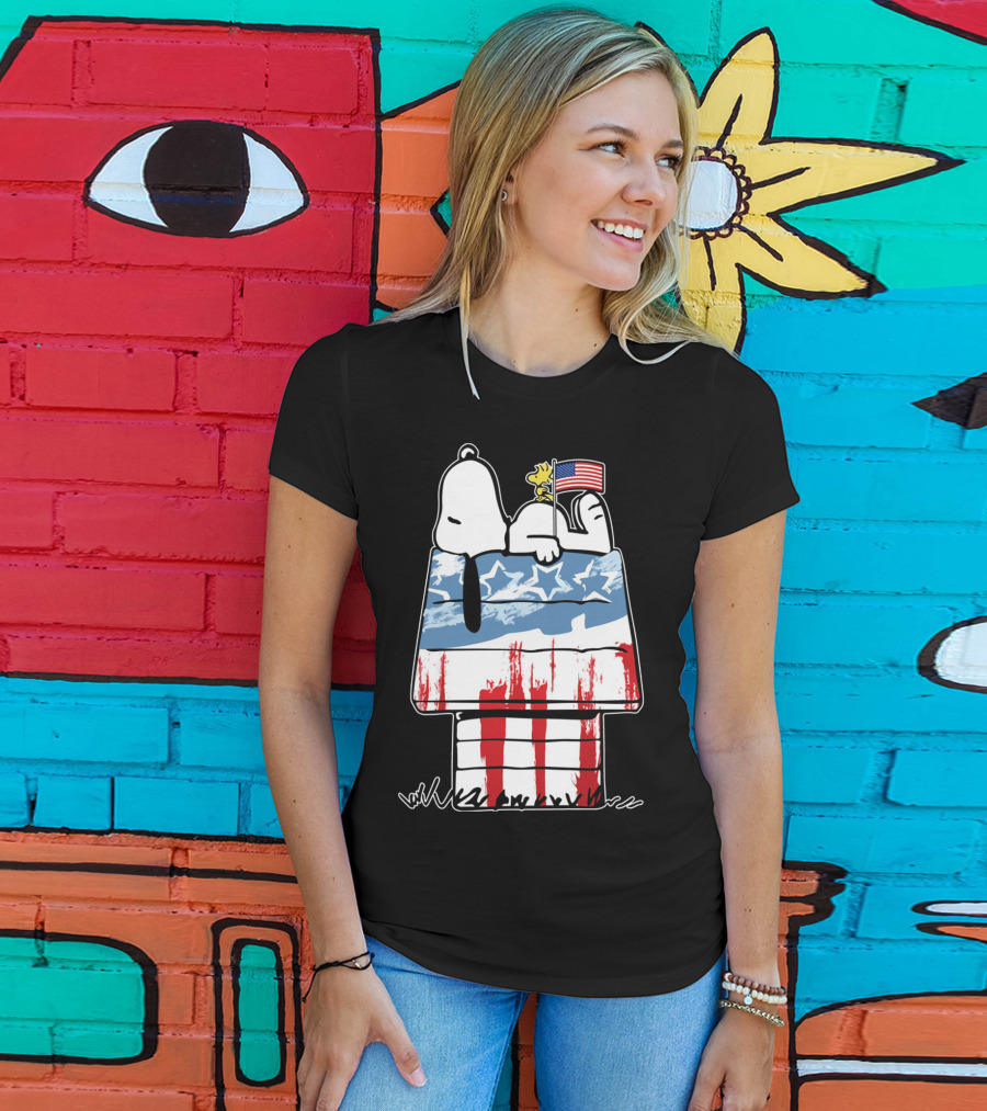 America Snoopy Patriotic The Peanuts Movie Homeland T-Shirt