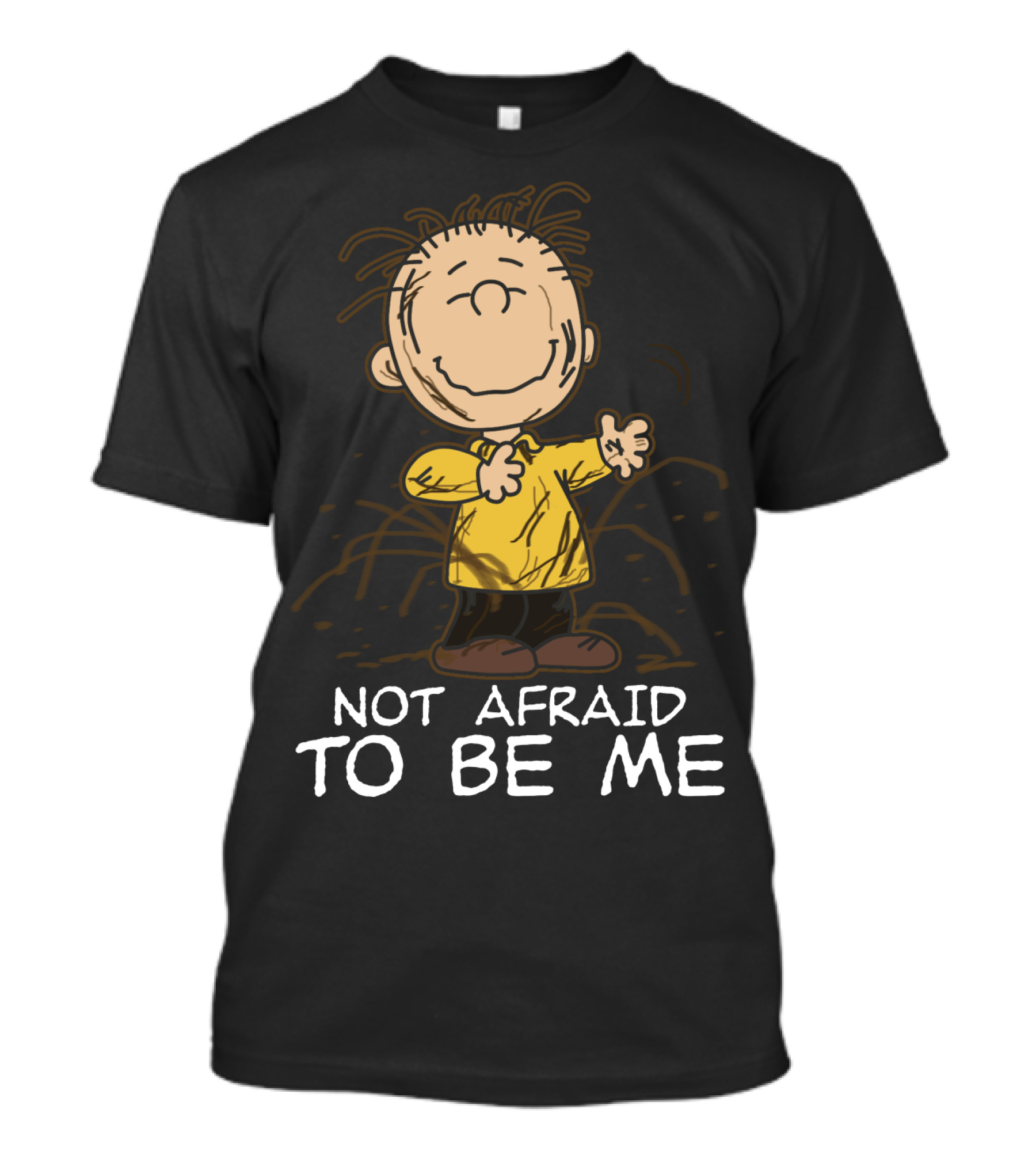 Not Afraid To Be Me Peanuts Movie Charlie Brown T-Shirt