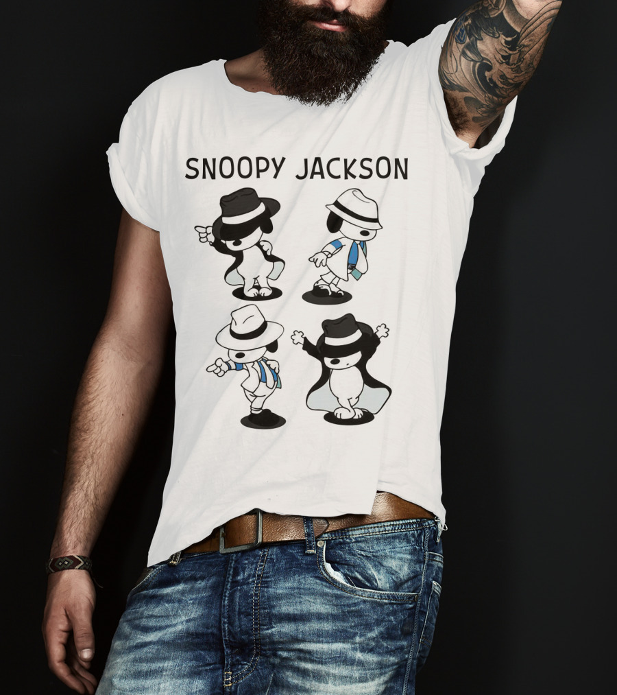 Snoopy Jackson Dancing Moves Peanuts Movie T-Shirt