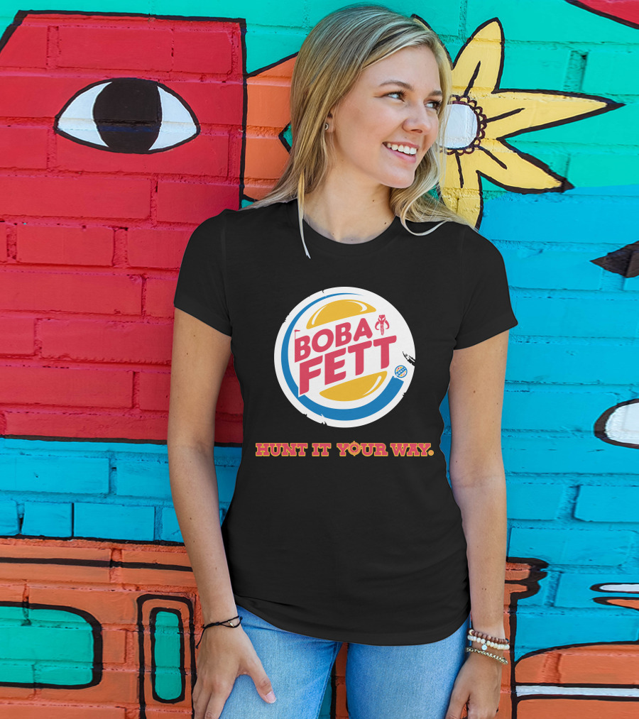 Hunt It Your Way Boba Fett Star Wars Burger T-Shirt
