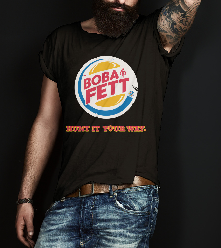 Hunt It Your Way Boba Fett Star Wars Burger T-Shirt