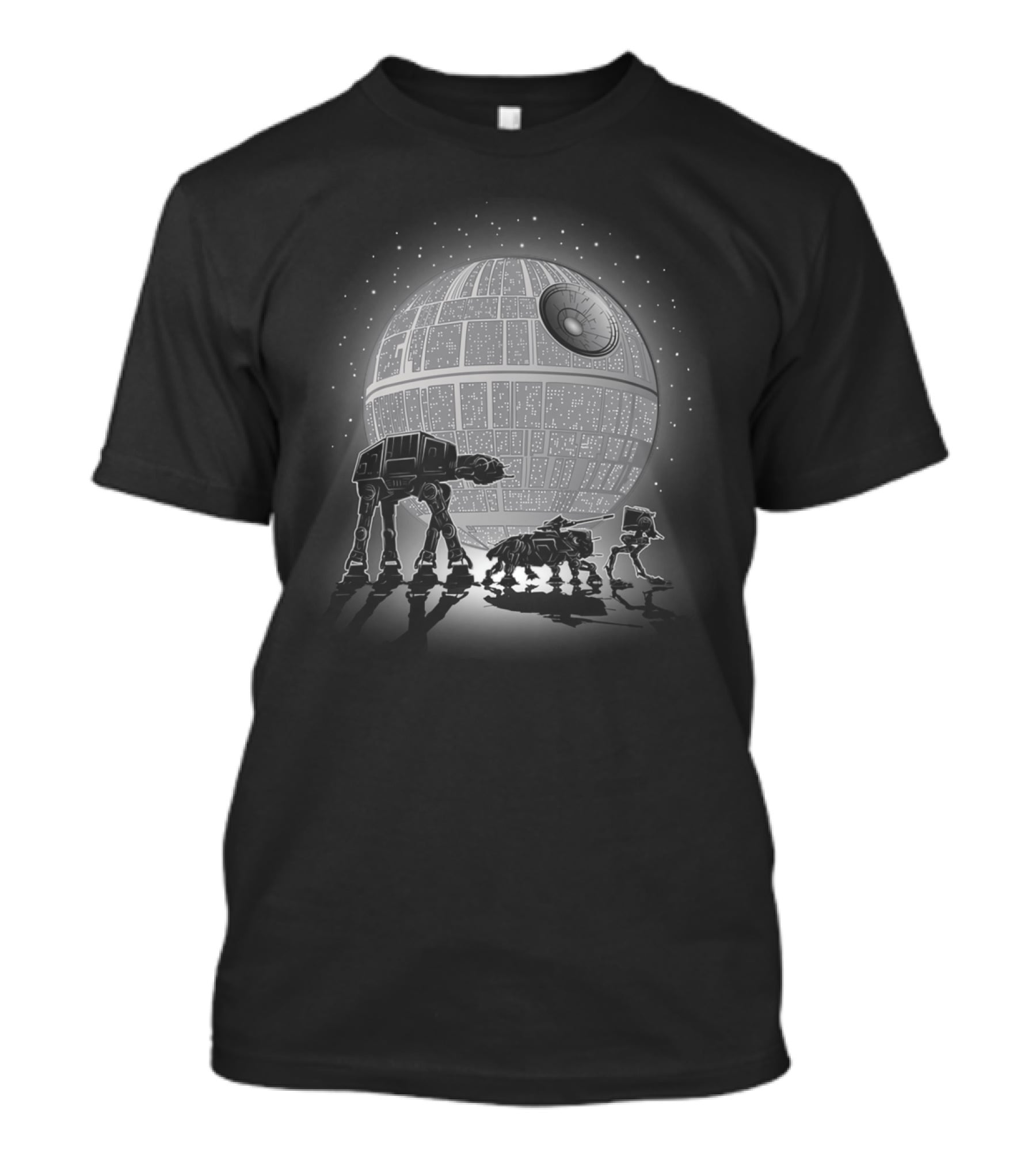 Droids Walking In Death Star Moon Star Wars AT-AT Evolution T-Shirt