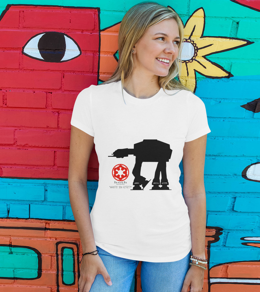 Hoth Mobile Whepe You AT-AT? Star Wars Droids T-Shirt