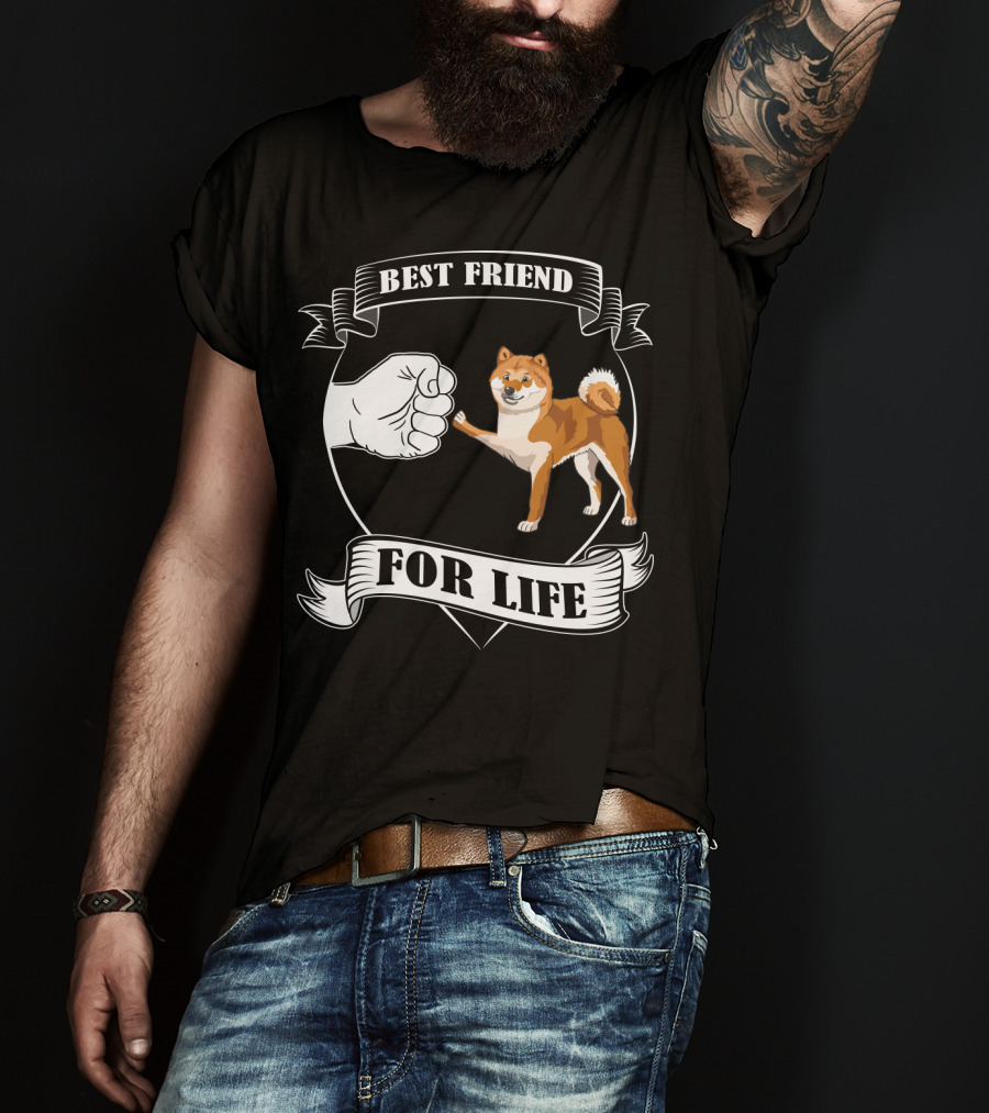 Best Friend For Life Dog Paw Bump T-Shirt