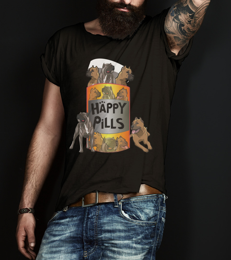 Happy Pills Dog Cartoon Canine Delight T-Shirt