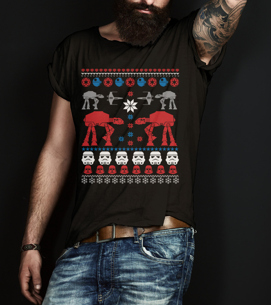 Star Wars Civil War AT-ATs Tie Fighters And Stormtroopers T-Shirt