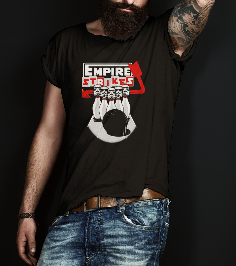 Empire Strikes Stormtrooper Bowling Star Wars Bowling Pin T-Shirt
