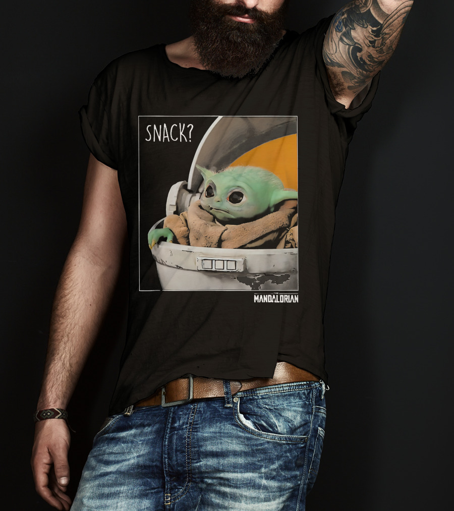 Snack Baby Yoda The Mandalorian T-Shirt
