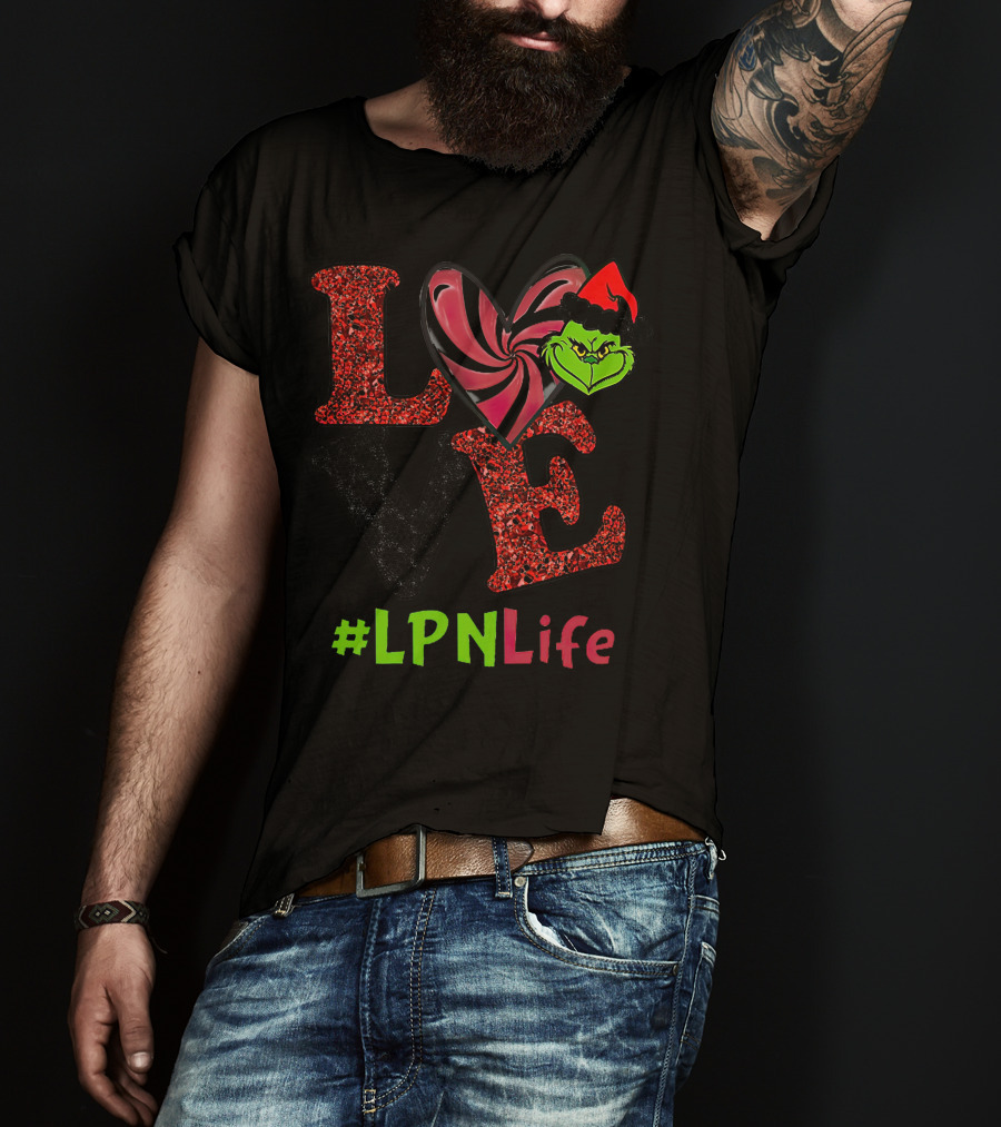 Love Grinch Heart #LpnLife T-Shirt