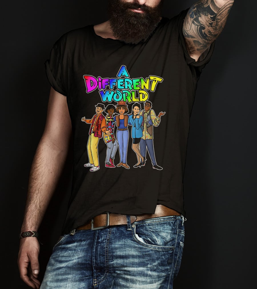 A Different World Colorful Retro Cast T-Shirt