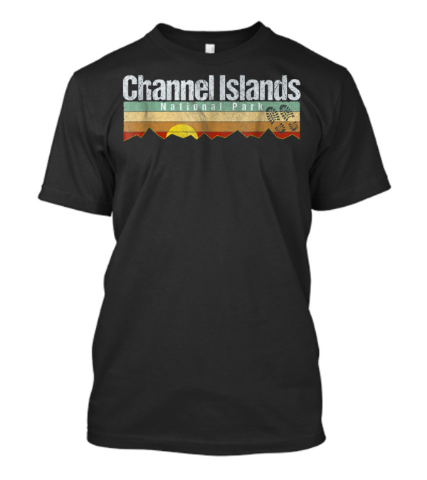 Channel Islands National Park Sunset Hiking Retro Camping T-Shirt