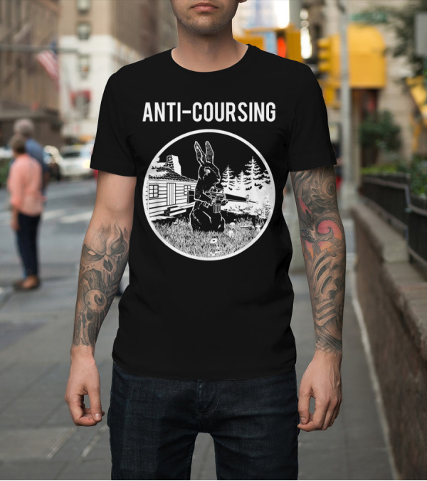 Shirt: ANTI-COURSING Rabbit Bun Hunting House and Forest T-Shirt ANTI-COURSING Rabbit Bun Hunting House and Forest T-Shirt