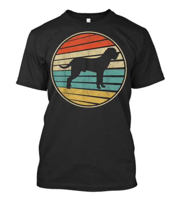 Cool Cane Corso Retro 70s 80s Dog Vintage Stripes T-Shirt