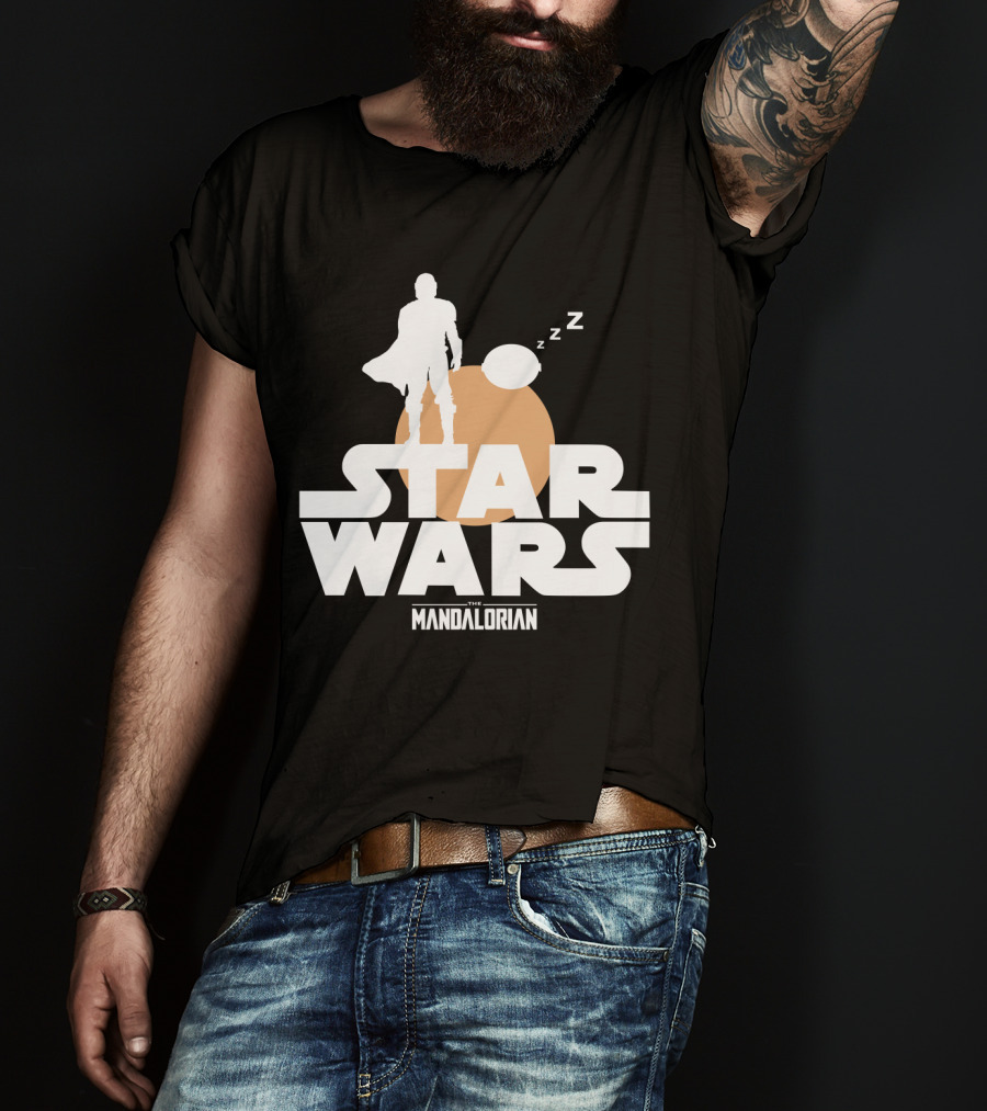 Star Wars The Mandalorian Sleeping Duo T-Shirt