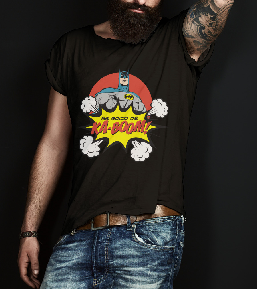 Batman Be Good Or Ka Boom Dynamic Comic Burst T-Shirt
