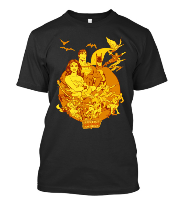 Justice League America DC Heroes United Wonder Woman Superman Batman T-Shirt
