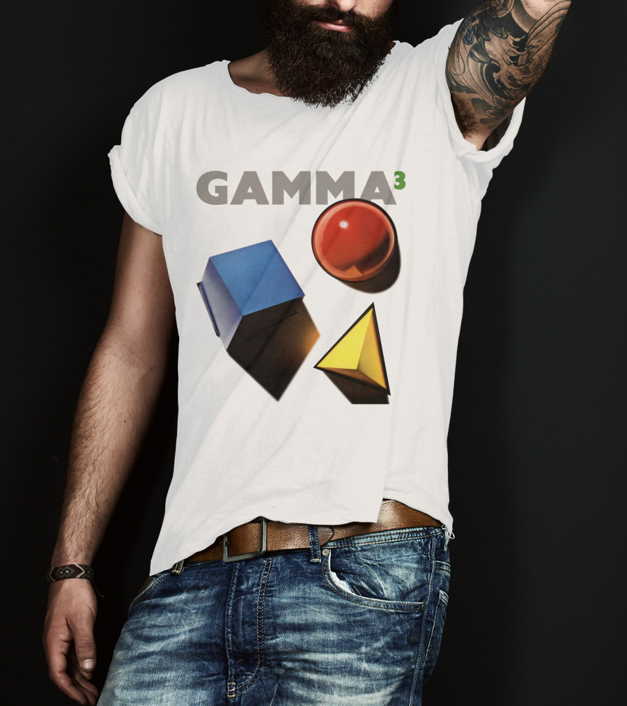 GAMMA 3 Geometric Shapes Cube Sphere Pyramid T-Shirt