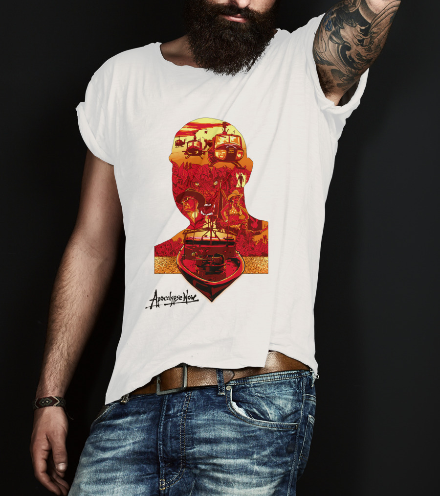 Apocalypse Now Graphic With Helicopters And Boat T-Shirt