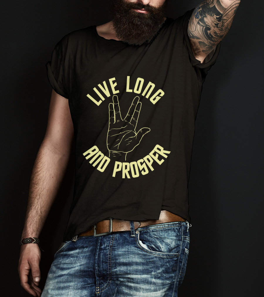 Live Long And Prosper Hand Gesture Star Trek 12 T-Shirt