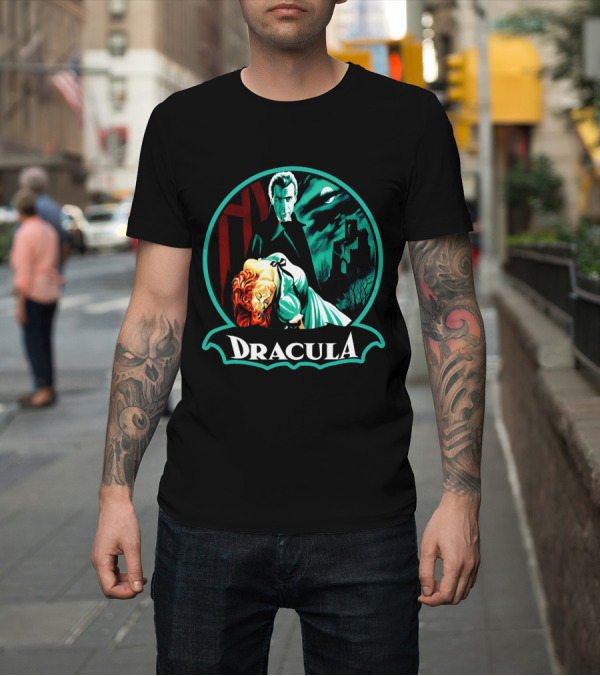 Shirt: Dracula Bela Lugosi Vintage Horror Gothic Castle Dark Moonlit Night T-Shirt Dracula Bela Lugosi Vintage Horror Gothic Castle Dark Moonlit Night T-Shirt