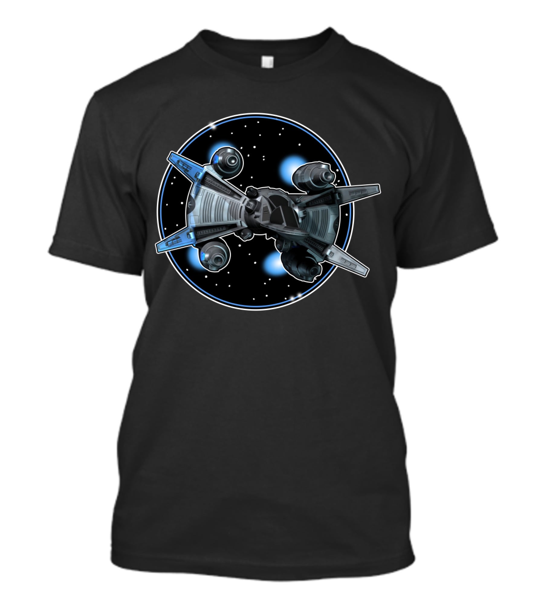 The Last Starfighter Gunstar Spaceship In Space Scene T-Shirt