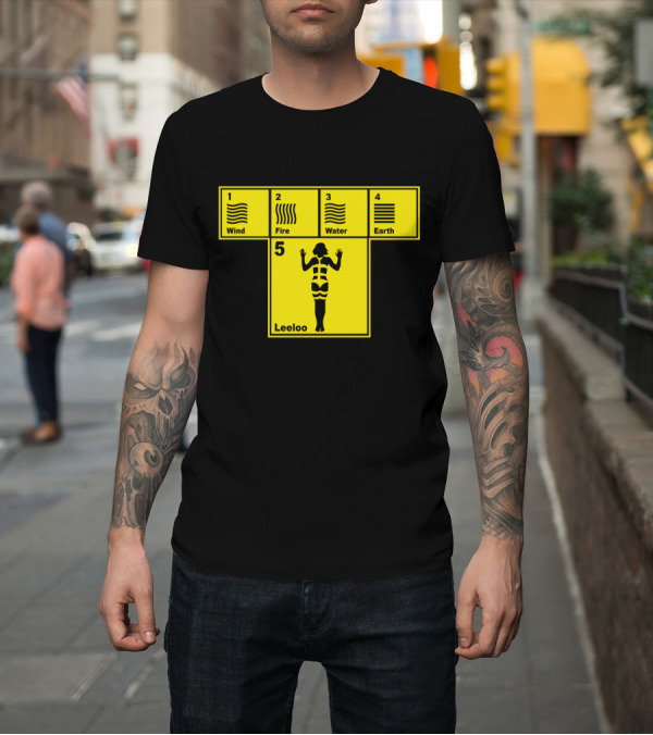 Shirt: Wind Fire Water Earth Leeloo The Fifth Element T-Shirt Wind Fire Water Earth Leeloo The Fifth Element T-Shirt