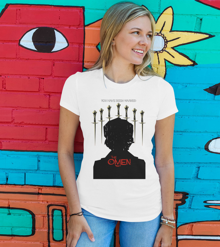 You Have Been Warned The Omen 1976 Silhouette And Daggers T-Shirt