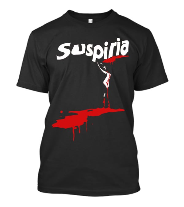 Suspiria 1977 Horror Film Logo With Red Blood And Dancing T-Shirt