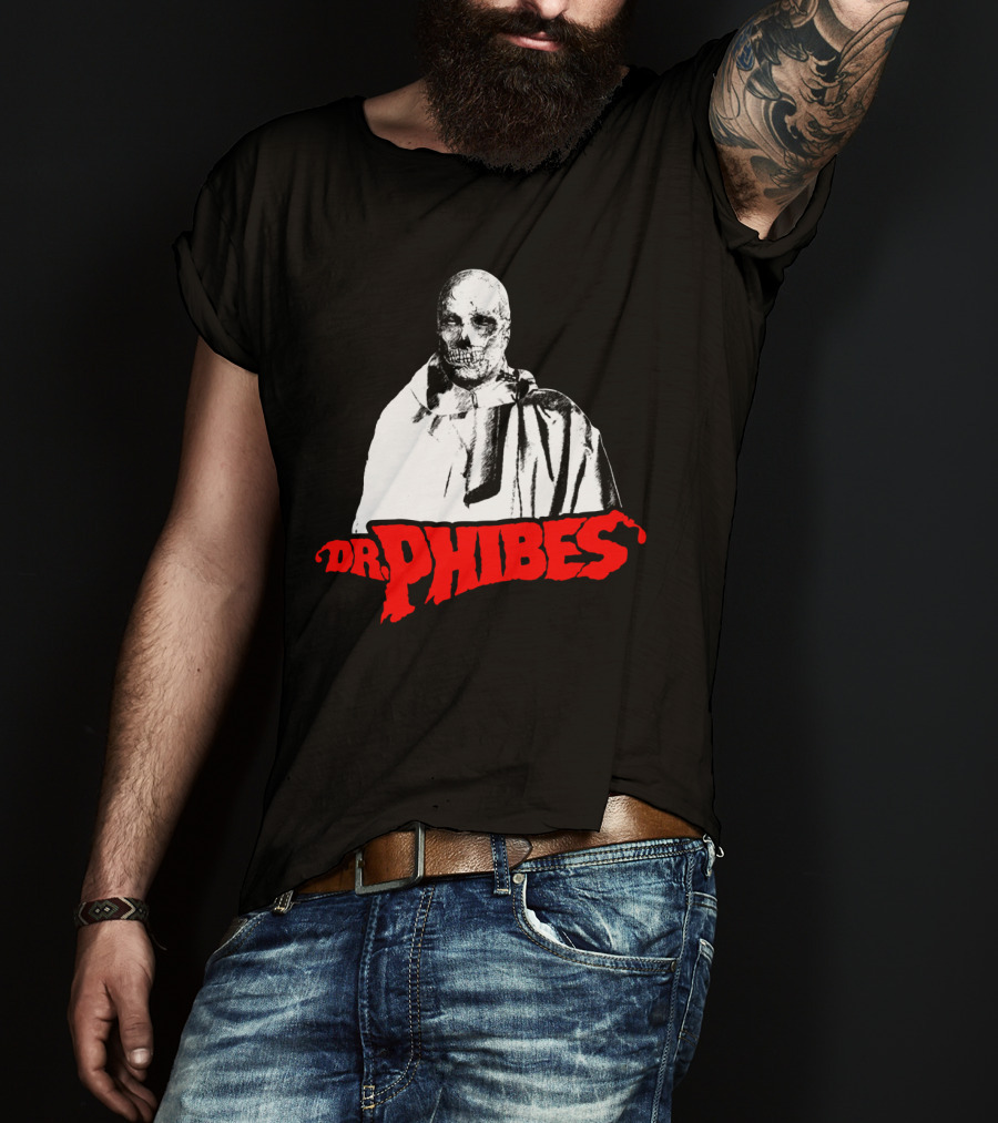 Dr. Phibes Skull Cloak T-Shirt