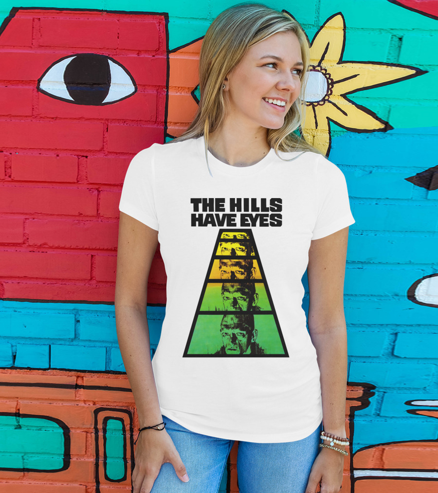 The Hills Have Eyes Retro 1977 Pyramid Faces T-Shirt