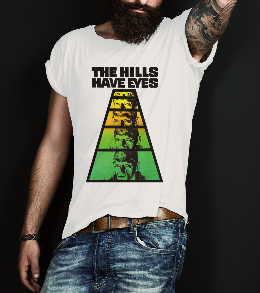 The Hills Have Eyes Retro 1977 Pyramid Faces T-Shirt